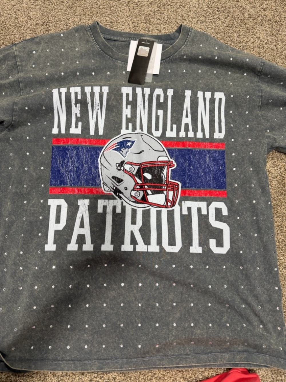 Game Day Couture New England Patriots Oversized Tshirt